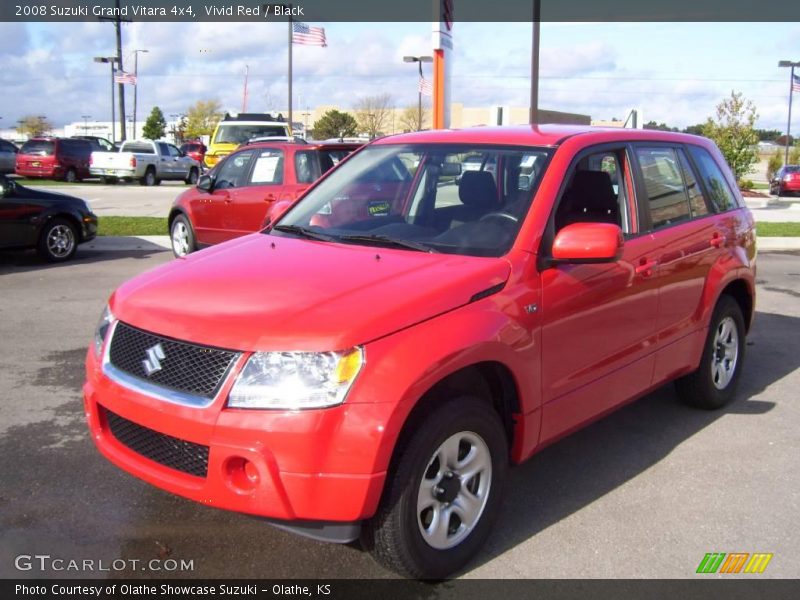 Vivid Red / Black 2008 Suzuki Grand Vitara 4x4