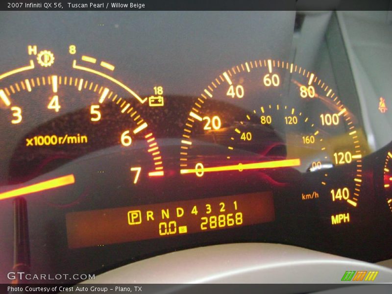 Tuscan Pearl / Willow Beige 2007 Infiniti QX 56