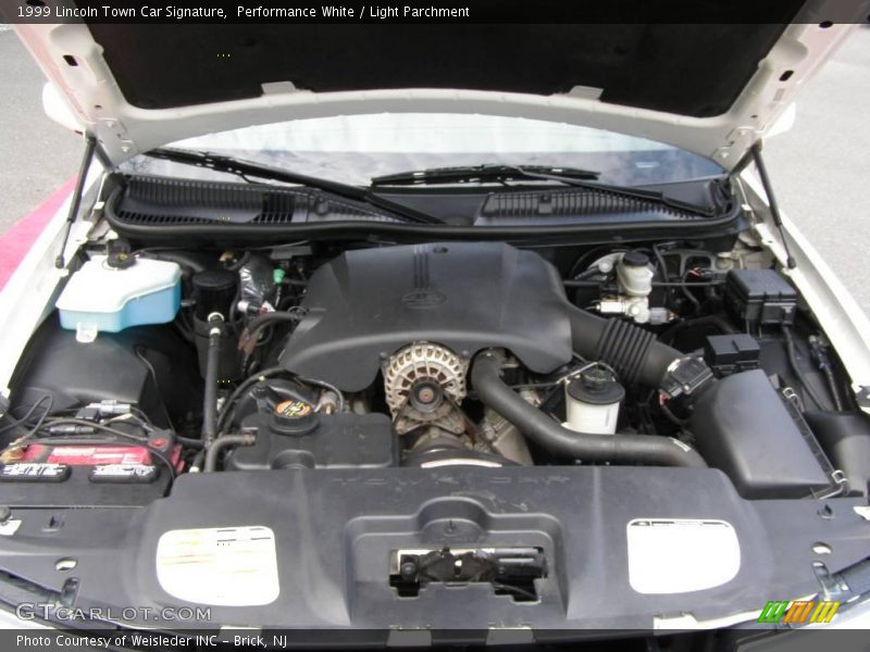 Performance White / Light Parchment 1999 Lincoln Town Car Signature