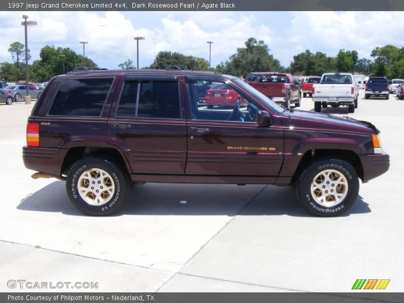 Dark Rosewood Pearl / Agate Black 1997 Jeep Grand Cherokee Limited 4x4
