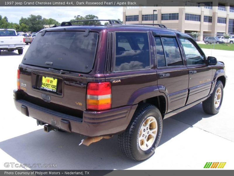 Dark Rosewood Pearl / Agate Black 1997 Jeep Grand Cherokee Limited 4x4