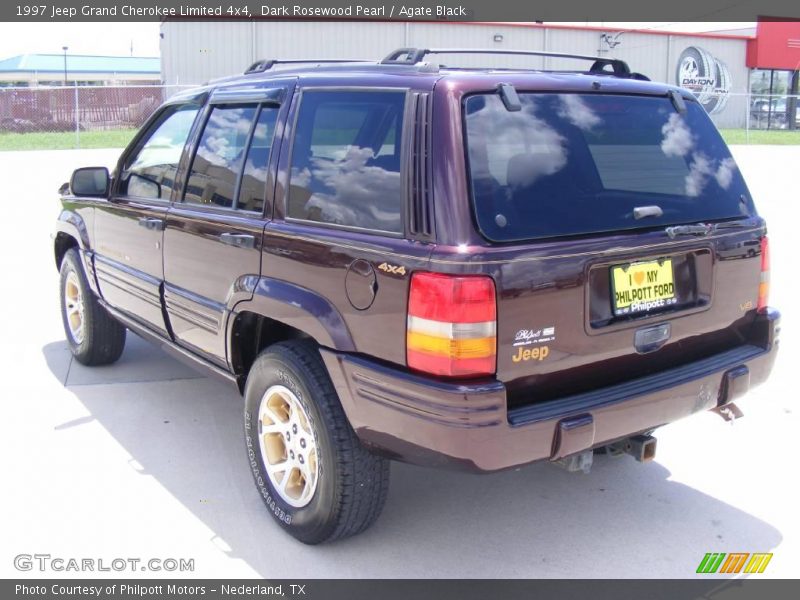 Dark Rosewood Pearl / Agate Black 1997 Jeep Grand Cherokee Limited 4x4