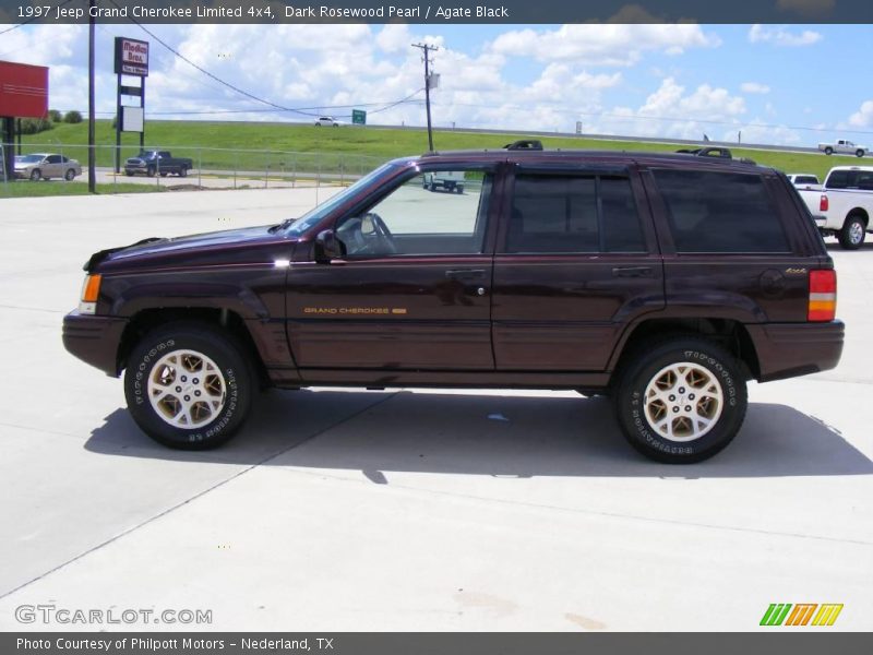 Dark Rosewood Pearl / Agate Black 1997 Jeep Grand Cherokee Limited 4x4