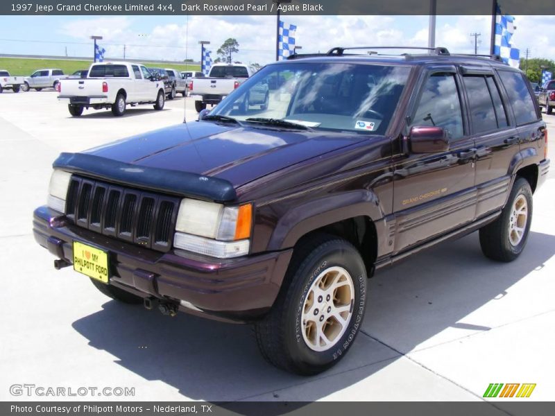 Dark Rosewood Pearl / Agate Black 1997 Jeep Grand Cherokee Limited 4x4