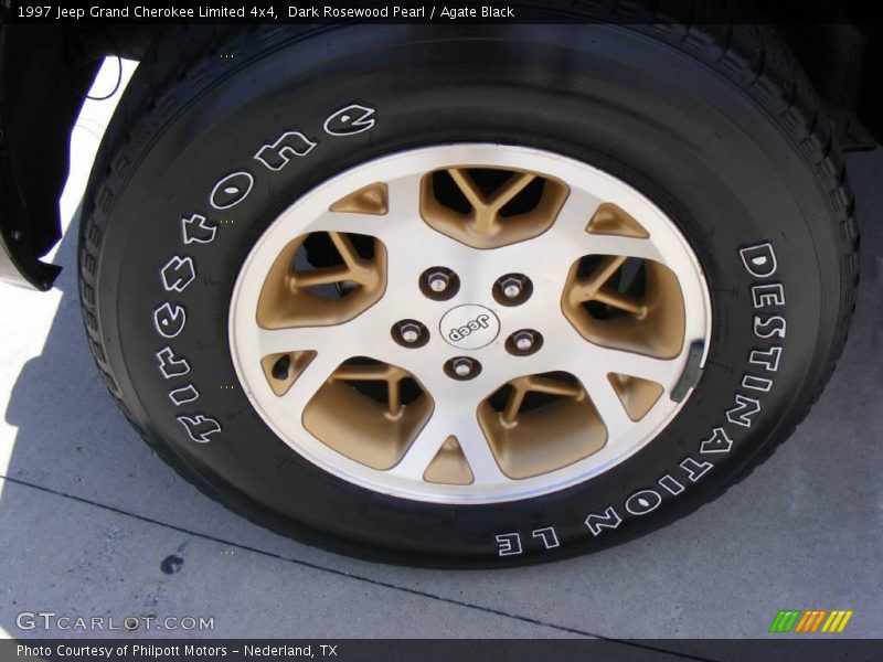 Dark Rosewood Pearl / Agate Black 1997 Jeep Grand Cherokee Limited 4x4