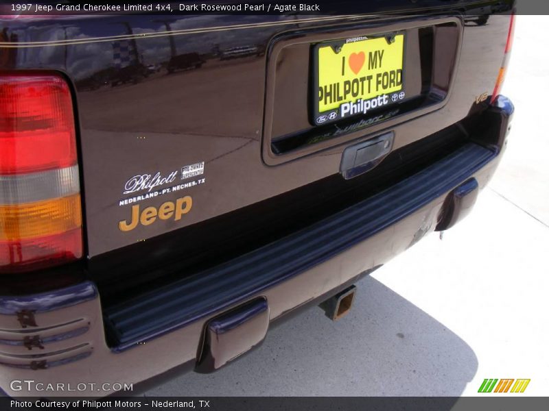 Dark Rosewood Pearl / Agate Black 1997 Jeep Grand Cherokee Limited 4x4