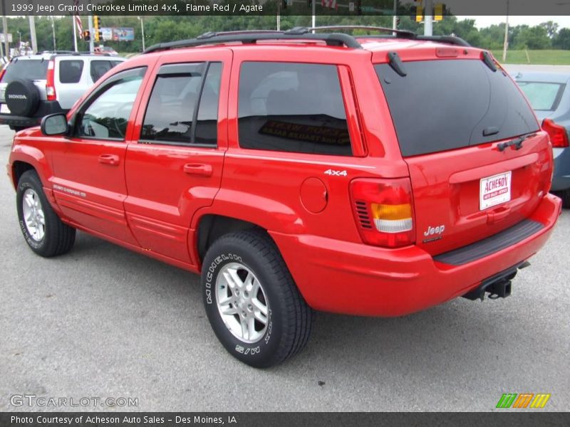 Flame Red / Agate 1999 Jeep Grand Cherokee Limited 4x4