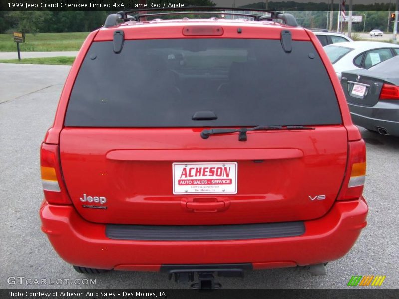 Flame Red / Agate 1999 Jeep Grand Cherokee Limited 4x4