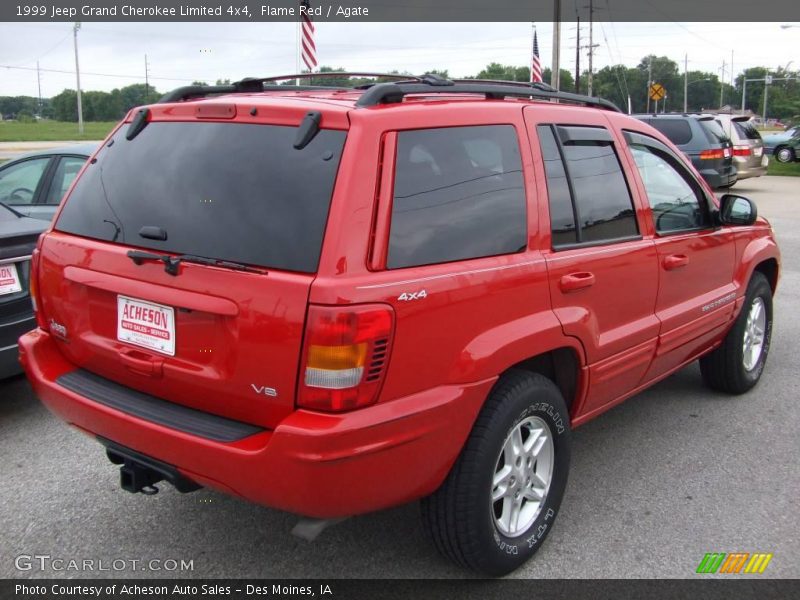 Flame Red / Agate 1999 Jeep Grand Cherokee Limited 4x4