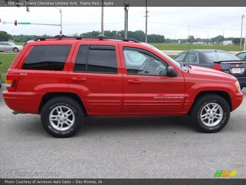 Flame Red / Agate 1999 Jeep Grand Cherokee Limited 4x4