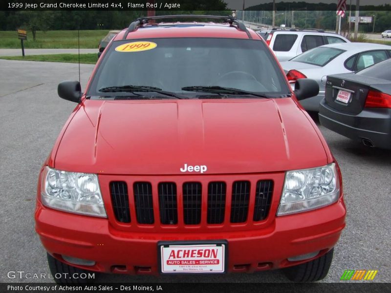 Flame Red / Agate 1999 Jeep Grand Cherokee Limited 4x4