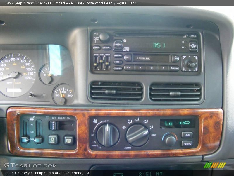 Dark Rosewood Pearl / Agate Black 1997 Jeep Grand Cherokee Limited 4x4