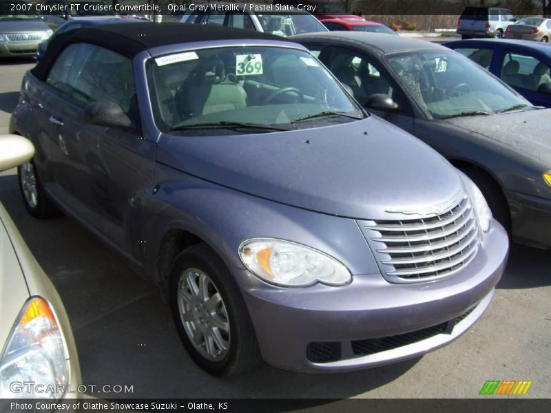 Opal Gray Metallic / Pastel Slate Gray 2007 Chrysler PT Cruiser Convertible