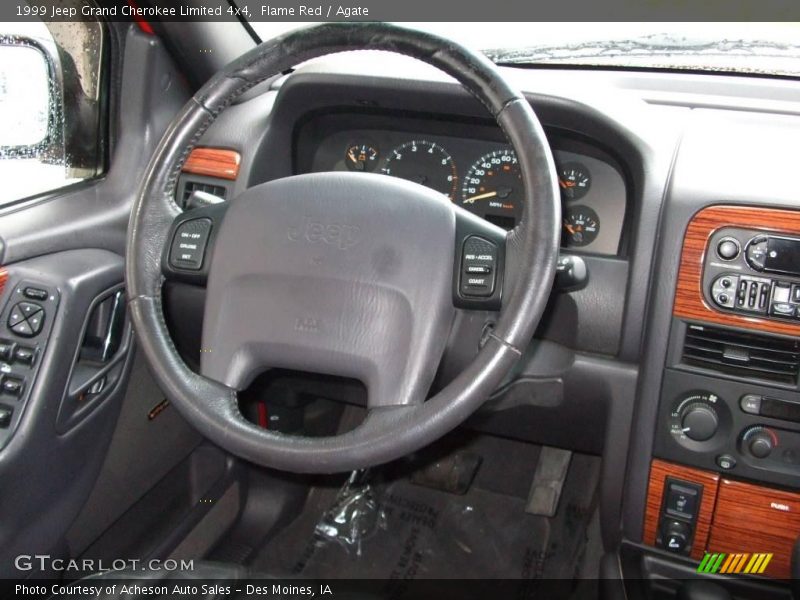Flame Red / Agate 1999 Jeep Grand Cherokee Limited 4x4