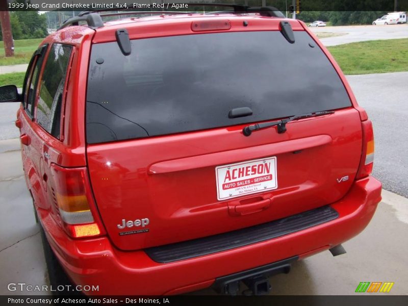Flame Red / Agate 1999 Jeep Grand Cherokee Limited 4x4