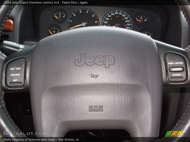 Flame Red / Agate 1999 Jeep Grand Cherokee Limited 4x4