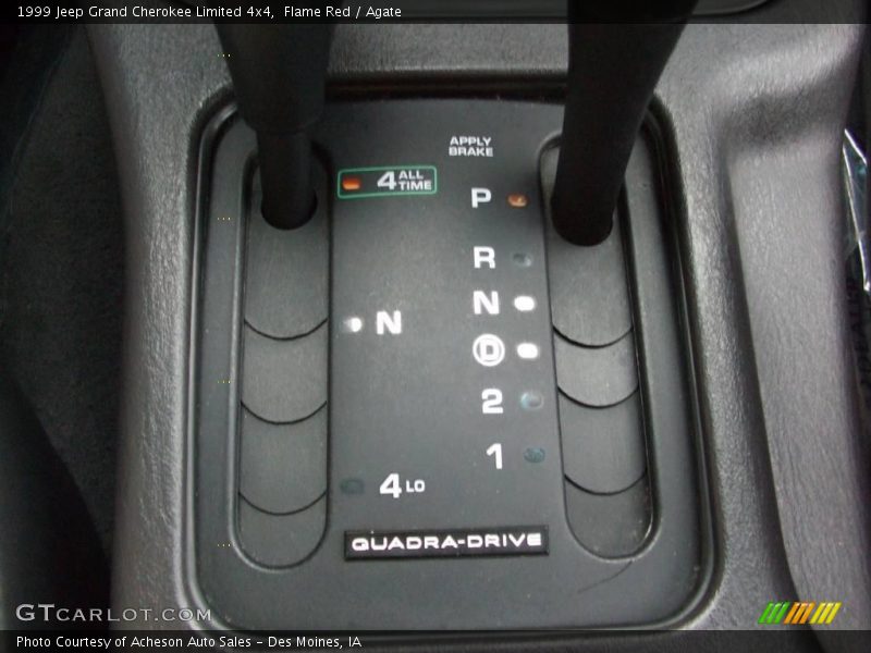 Flame Red / Agate 1999 Jeep Grand Cherokee Limited 4x4