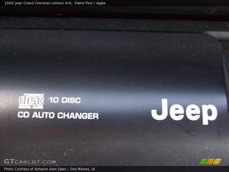 Flame Red / Agate 1999 Jeep Grand Cherokee Limited 4x4