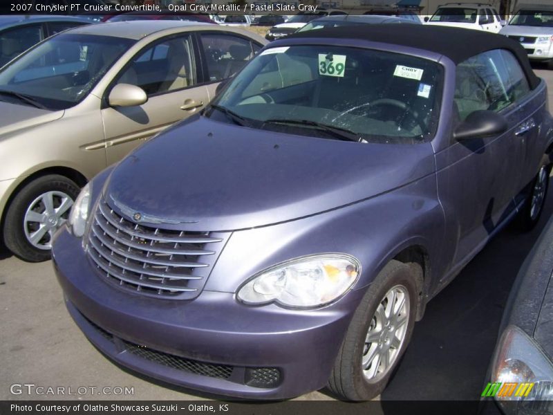 Opal Gray Metallic / Pastel Slate Gray 2007 Chrysler PT Cruiser Convertible