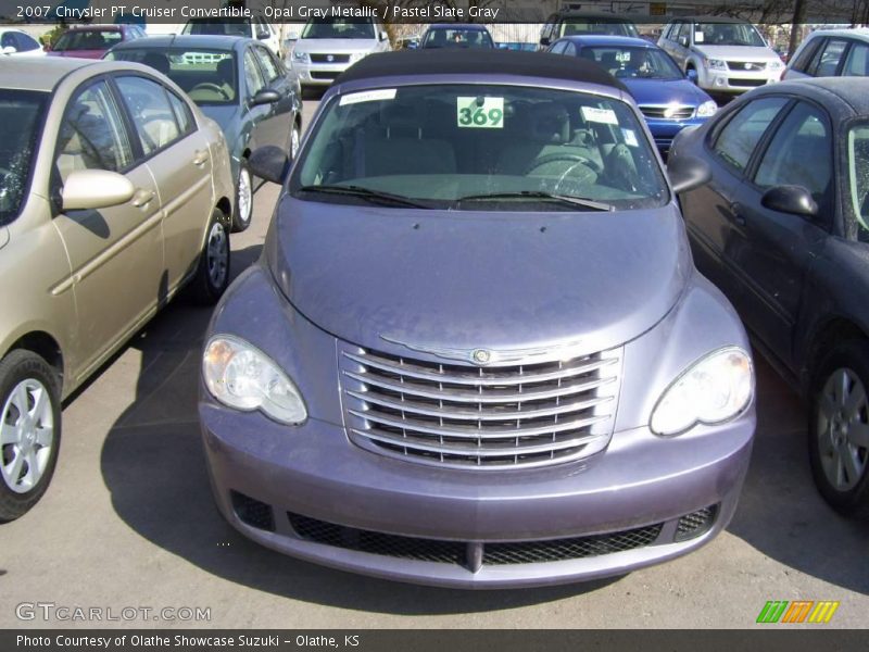 Opal Gray Metallic / Pastel Slate Gray 2007 Chrysler PT Cruiser Convertible