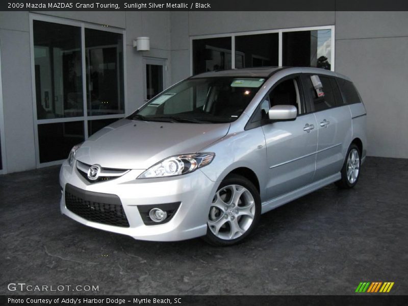 Sunlight Silver Metallic / Black 2009 Mazda MAZDA5 Grand Touring