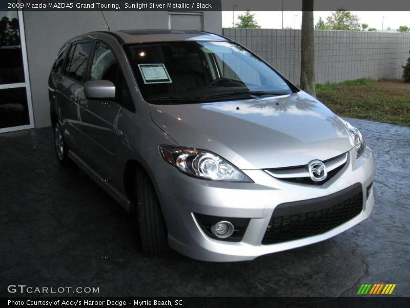 Sunlight Silver Metallic / Black 2009 Mazda MAZDA5 Grand Touring