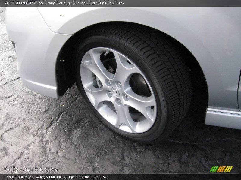 Sunlight Silver Metallic / Black 2009 Mazda MAZDA5 Grand Touring