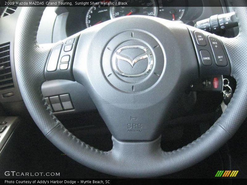 Sunlight Silver Metallic / Black 2009 Mazda MAZDA5 Grand Touring