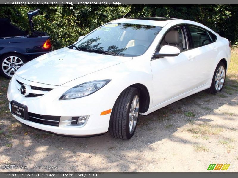 Performance White / Beige 2009 Mazda MAZDA6 s Grand Touring