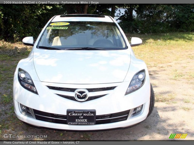 Performance White / Beige 2009 Mazda MAZDA6 s Grand Touring
