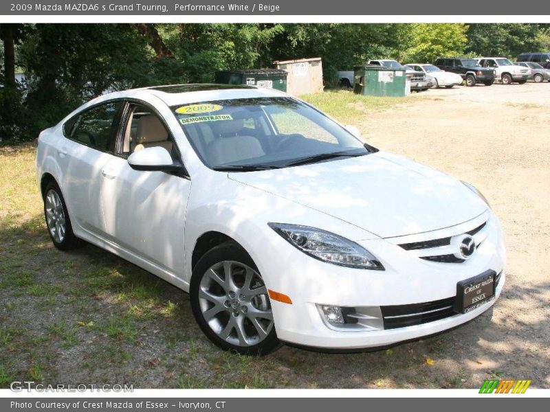 Performance White / Beige 2009 Mazda MAZDA6 s Grand Touring