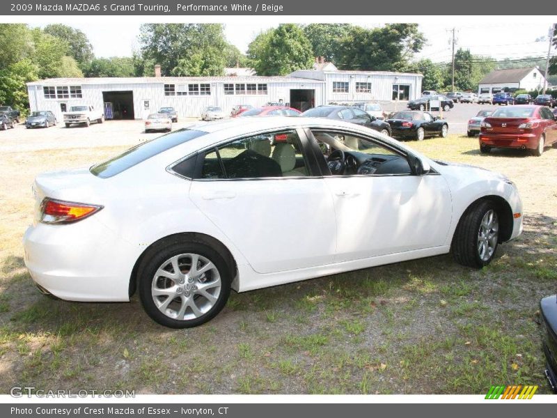 Performance White / Beige 2009 Mazda MAZDA6 s Grand Touring