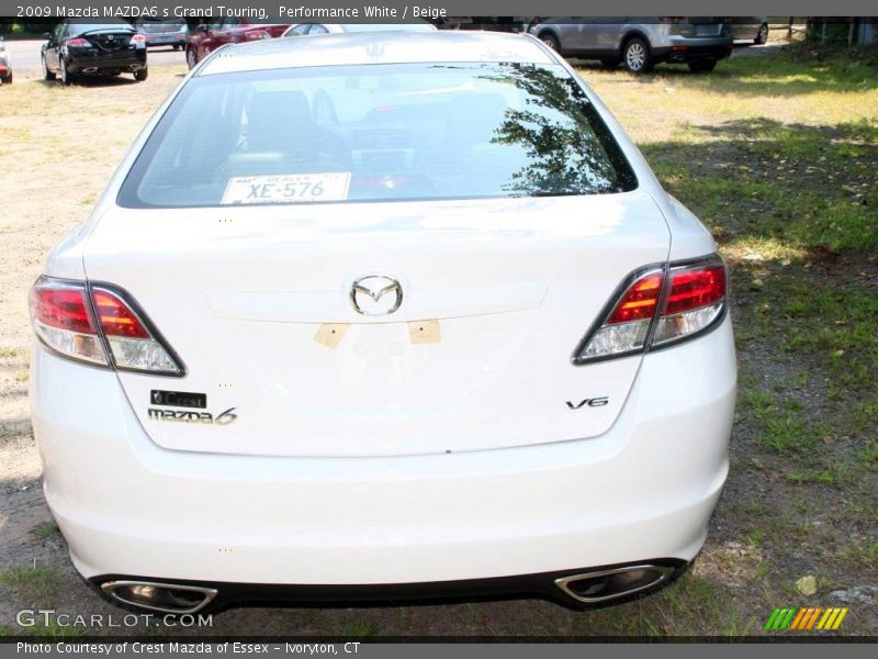 Performance White / Beige 2009 Mazda MAZDA6 s Grand Touring