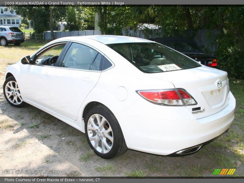 Performance White / Beige 2009 Mazda MAZDA6 s Grand Touring