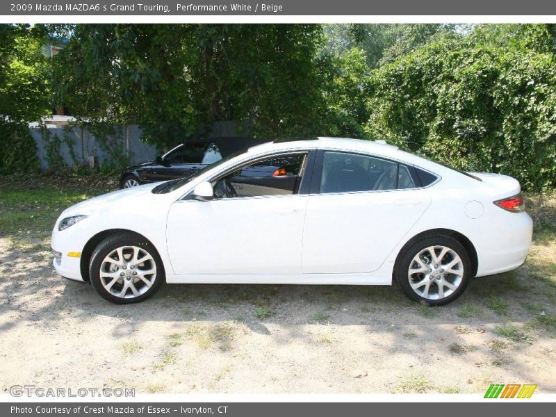 Performance White / Beige 2009 Mazda MAZDA6 s Grand Touring