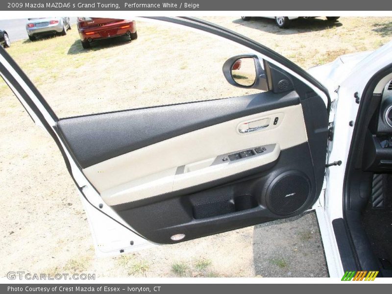 Performance White / Beige 2009 Mazda MAZDA6 s Grand Touring