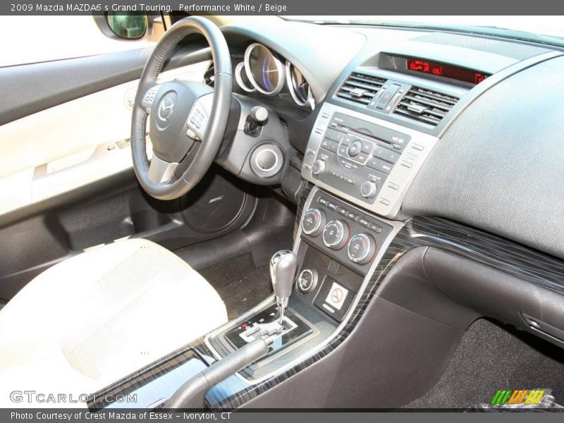 Performance White / Beige 2009 Mazda MAZDA6 s Grand Touring