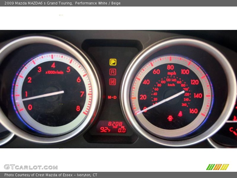 Performance White / Beige 2009 Mazda MAZDA6 s Grand Touring