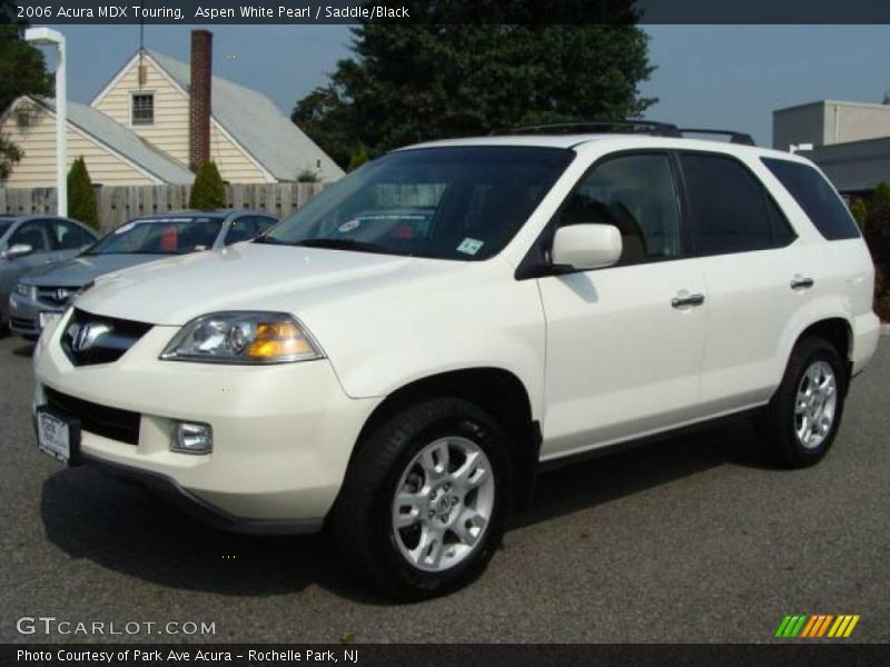 Aspen White Pearl / Saddle/Black 2006 Acura MDX Touring