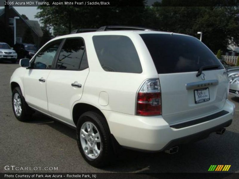 Aspen White Pearl / Saddle/Black 2006 Acura MDX Touring