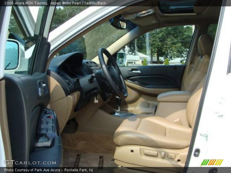 Aspen White Pearl / Saddle/Black 2006 Acura MDX Touring