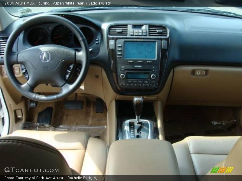 Aspen White Pearl / Saddle/Black 2006 Acura MDX Touring