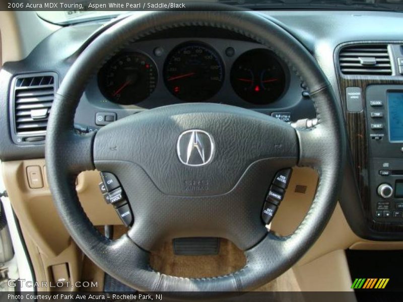 Aspen White Pearl / Saddle/Black 2006 Acura MDX Touring