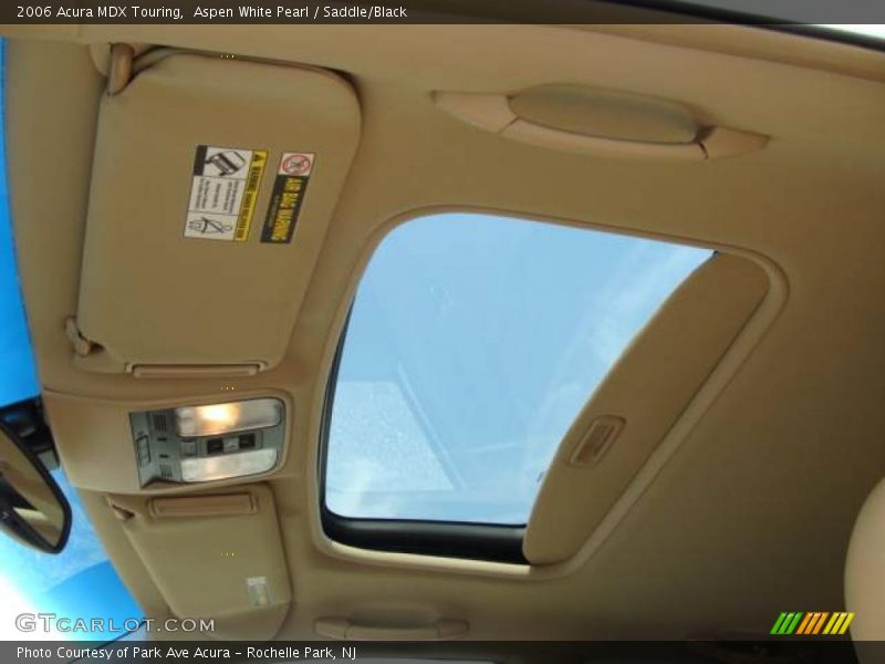 Aspen White Pearl / Saddle/Black 2006 Acura MDX Touring