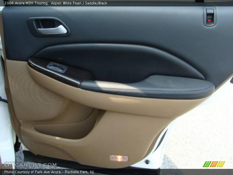 Aspen White Pearl / Saddle/Black 2006 Acura MDX Touring