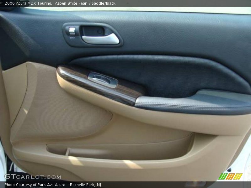 Aspen White Pearl / Saddle/Black 2006 Acura MDX Touring