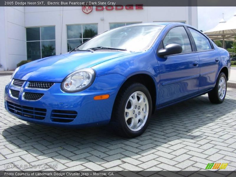 Electric Blue Pearlcoat / Dark Slate Gray 2005 Dodge Neon SXT