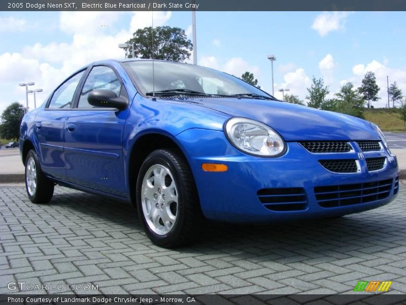 Electric Blue Pearlcoat / Dark Slate Gray 2005 Dodge Neon SXT