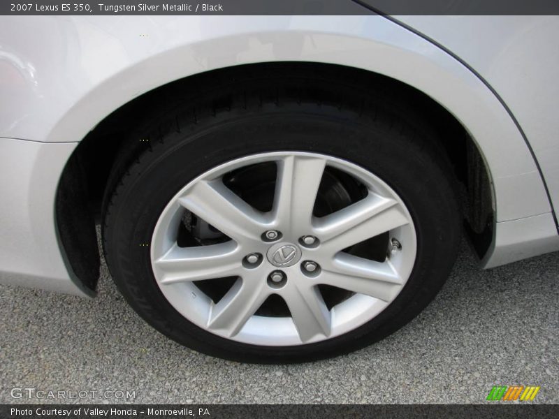 Tungsten Silver Metallic / Black 2007 Lexus ES 350