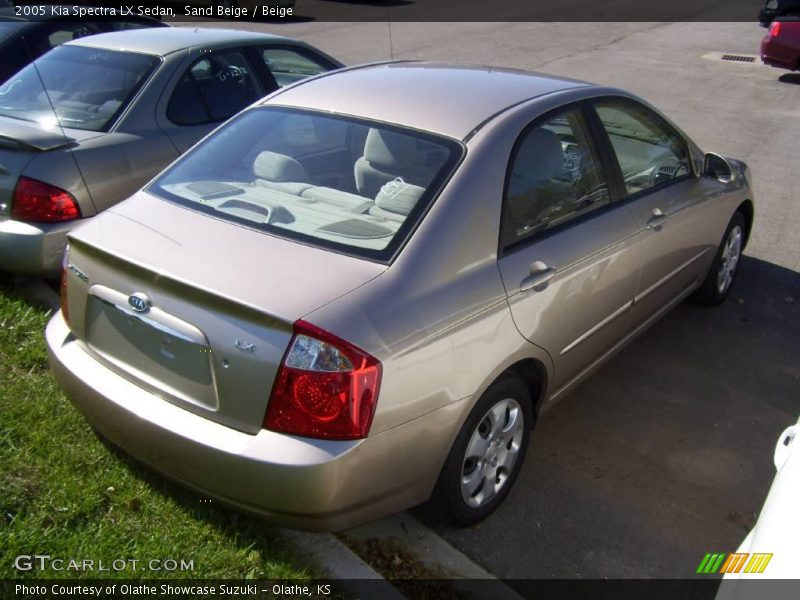 Sand Beige / Beige 2005 Kia Spectra LX Sedan